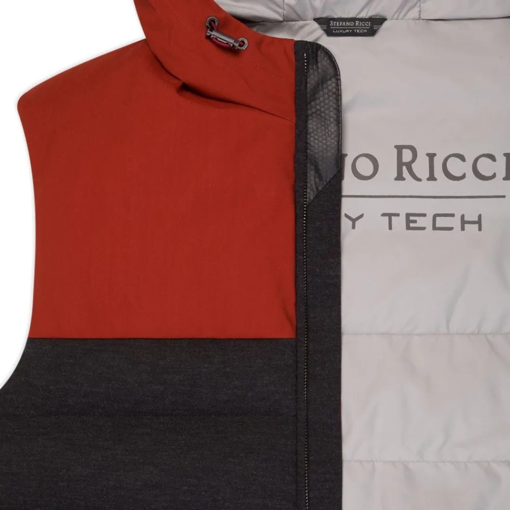 Store Hooded Down Gilet Mens Luxury Tech