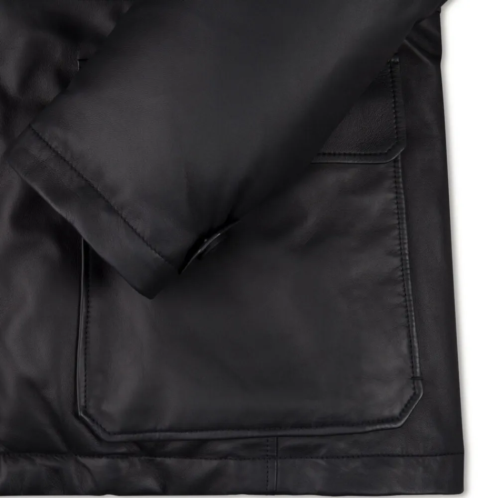 Cheap Hooded Down Jacket With Pekan Fur Mens Outerwear