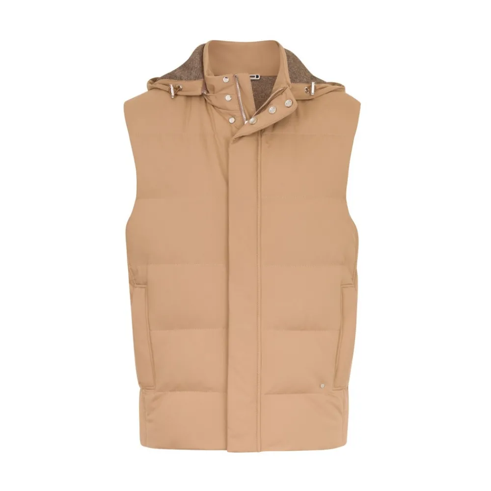 Outlet Hooded Gilet Mens Outerwear