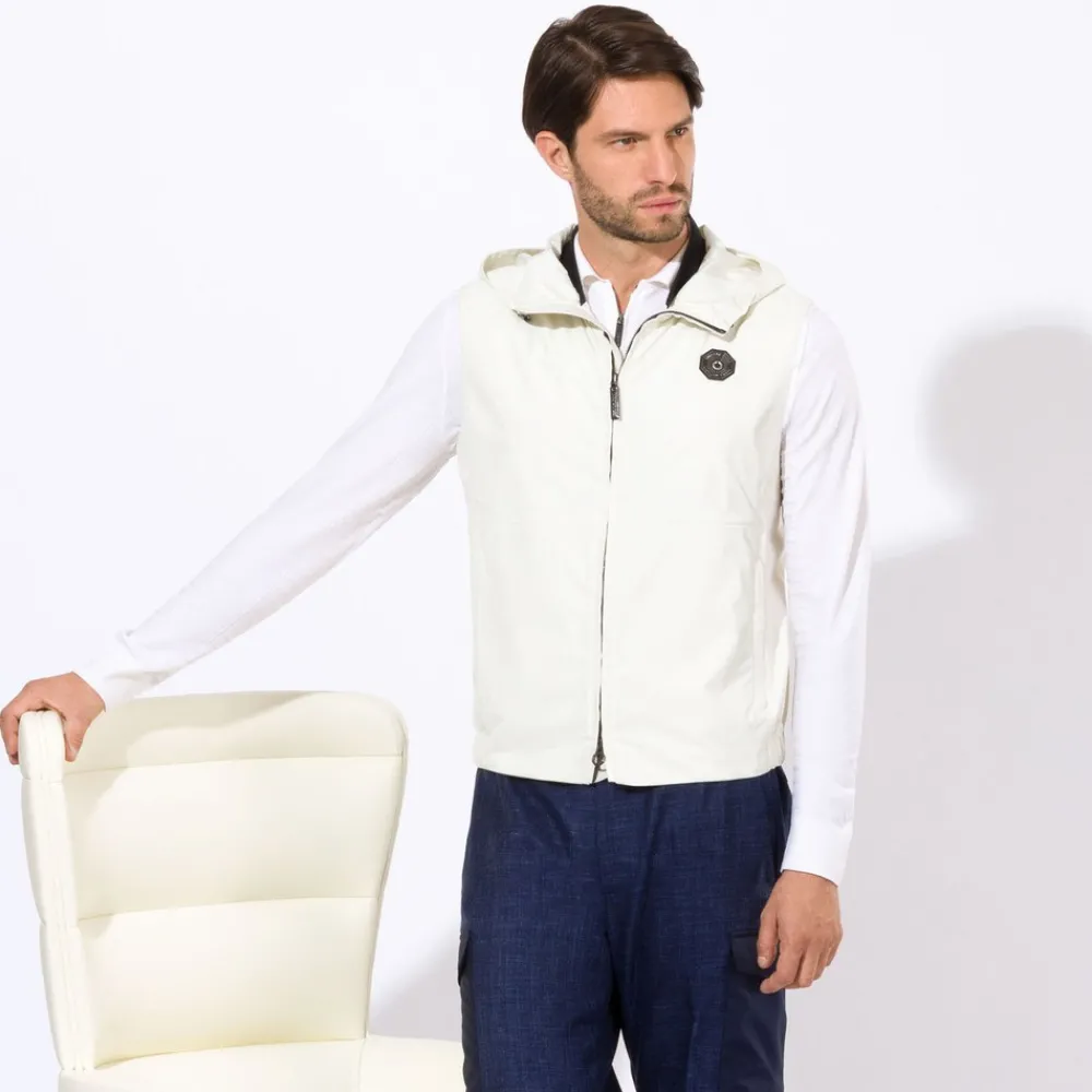 Sale Hooded Gilet Mens Luxury Tech