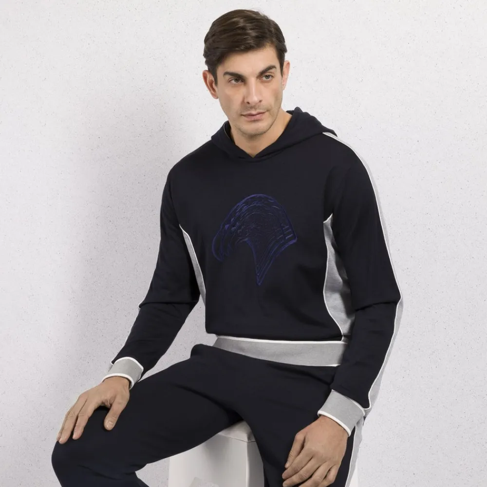 Clearance Hooded Jogging Sweatshirt Mens Jogging Suits