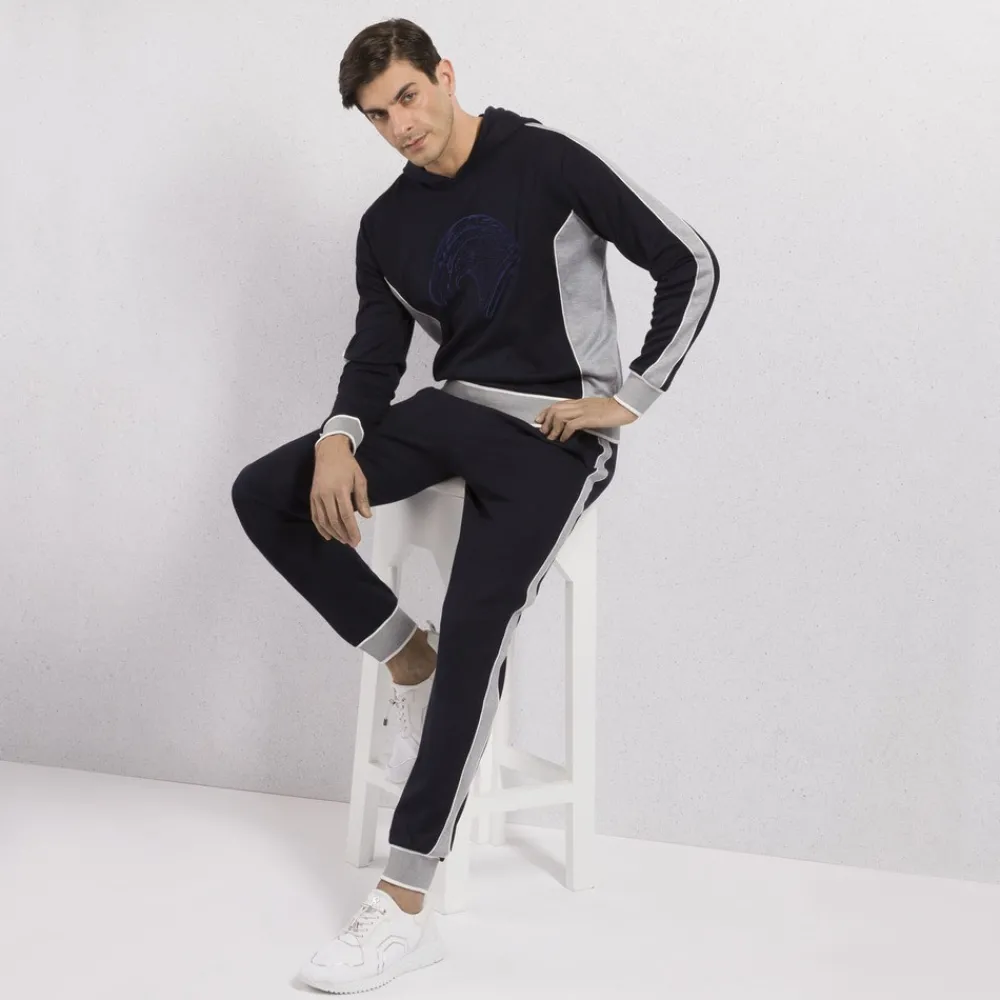 Clearance Hooded Jogging Sweatshirt Mens Jogging Suits