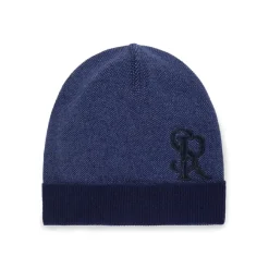 Online Knit Cap With Crocodile Leather Inserts Hats