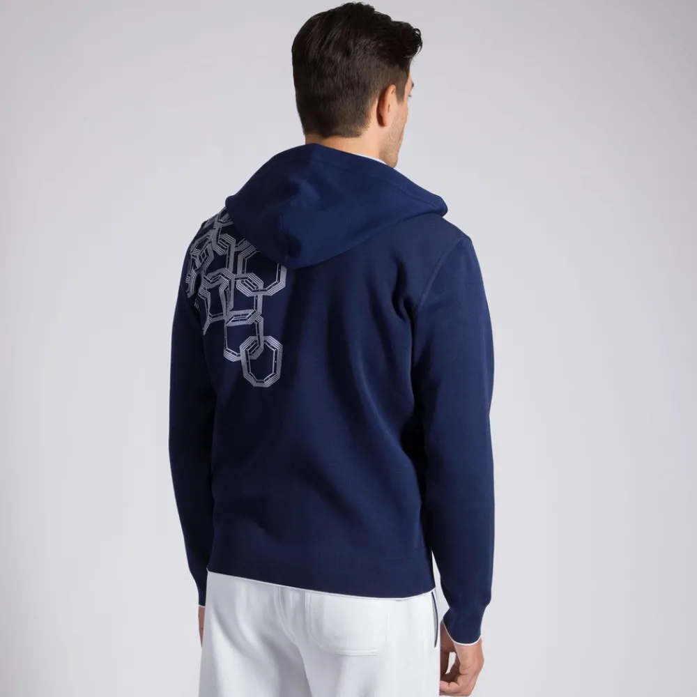 Hot Knit Hooded Jogging Blouson Mens Jogging Suits