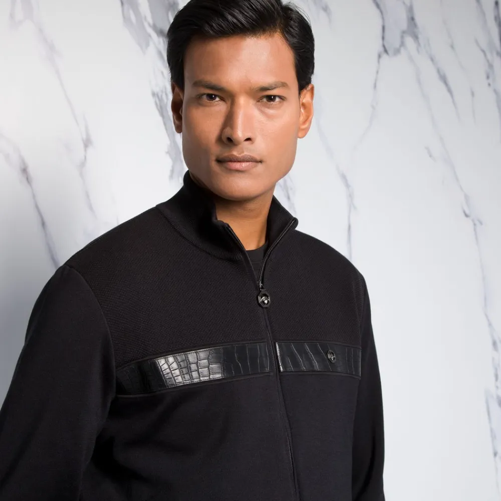 Fashion Knit Jogging Suit Blouson Mens Jogging Suits