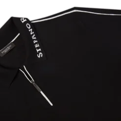 Best Sale Knit Long Sleeve Zip Polo Mens Knitwear