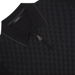 Best Knit Long Sleeve Zip Polo Mens Knitwear