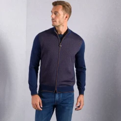 Discount Knit Mockneck Blouson Mens Knitwear