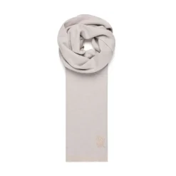 Best Knit Scarf With Crocodile Leather Inserts Scarves