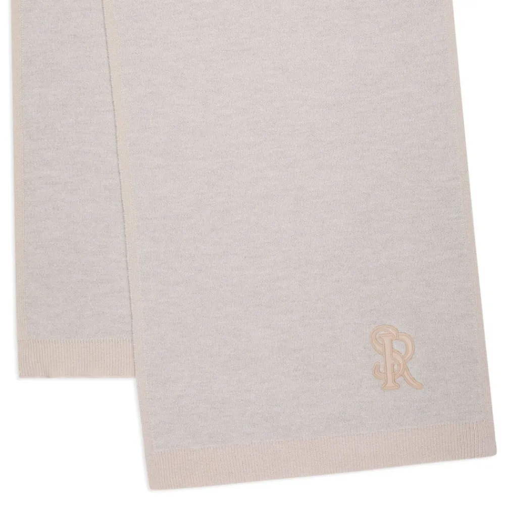 Best Knit Scarf With Crocodile Leather Inserts Scarves