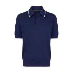 Store Knit Short Sleeve Four-Button Polo Mens Knitwear