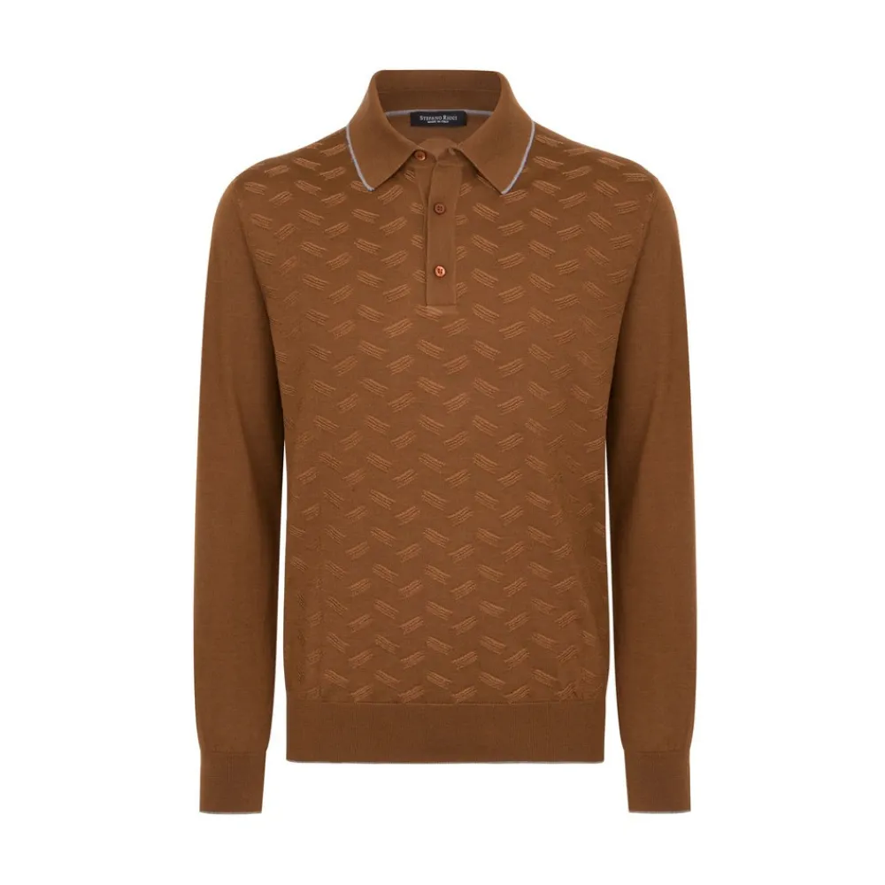 Best Knit Three-Button Polo Mens Knitwear