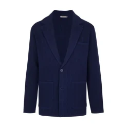 Online Knit Two-Button Jacket Mens Knitwear