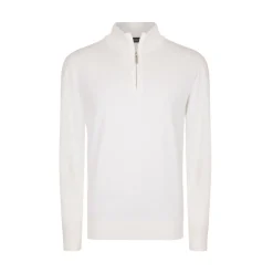 Online Knit Zip Mockneck Sweater Mens Knitwear