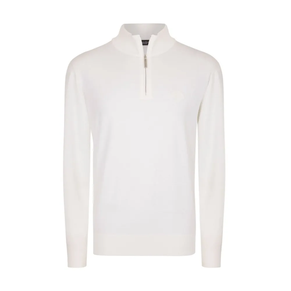 Online Knit Zip Mockneck Sweater Mens Knitwear