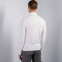 Online Knit Zip Mockneck Sweater Mens Knitwear
