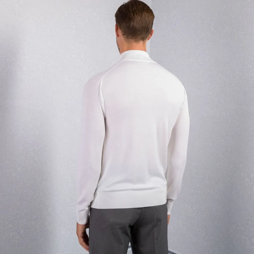 Online Knit Zip Mockneck Sweater Mens Knitwear