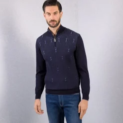 Sale Knit Zip Mockneck Sweater Mens Last Sizes