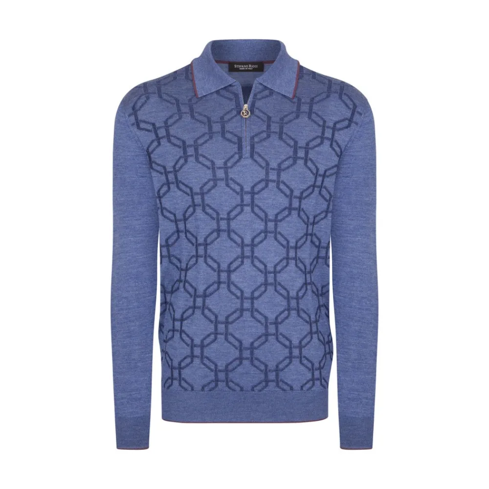 Store Knit Zip Polo Mens Last Sizes