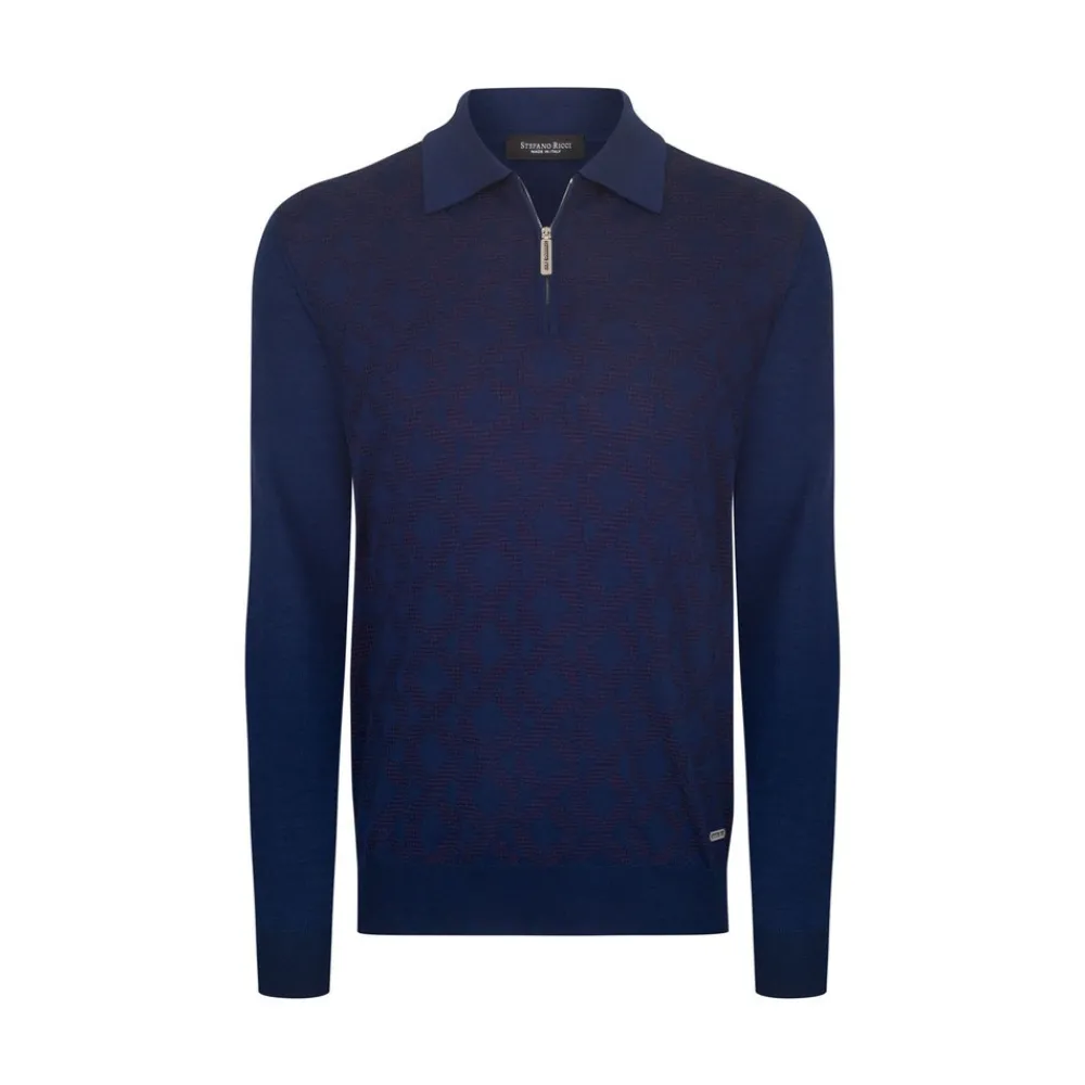 Clearance Knit Zip Polo Mens Knitwear