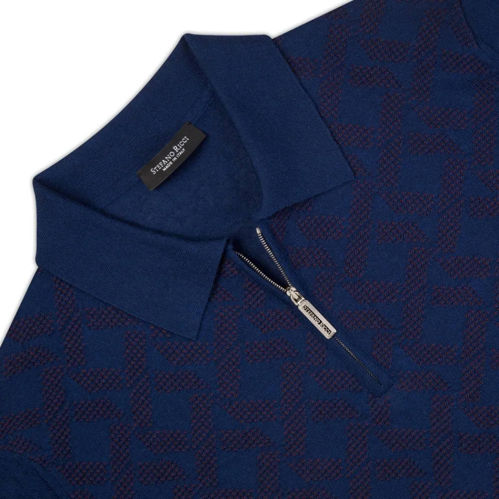 Clearance Knit Zip Polo Mens Knitwear