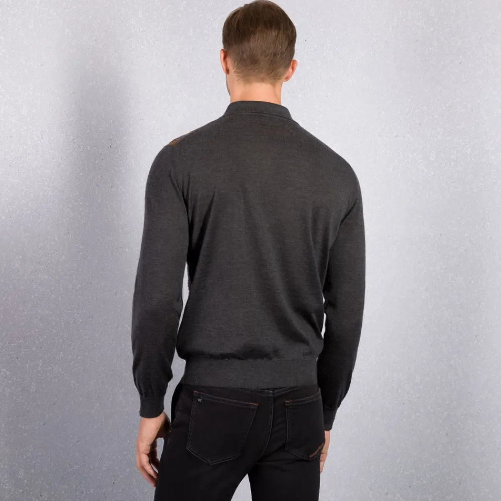 Best Knit Zip Polo Mens Knitwear