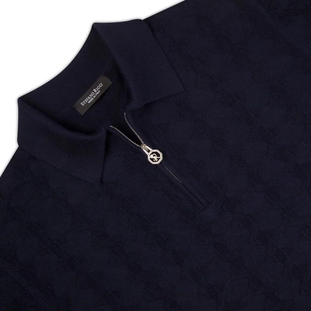 Best Knit Zip Polo Mens Knitwear