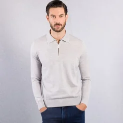New Knit Zip Polo Mens Last Sizes