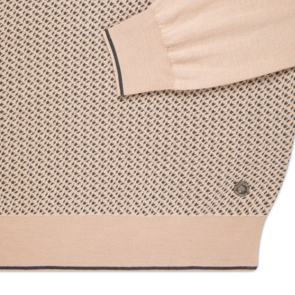 Hot Knit Zip Polo Mens Knitwear