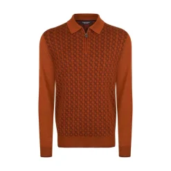 Discount Knit Zip Polo Mens Knitwear