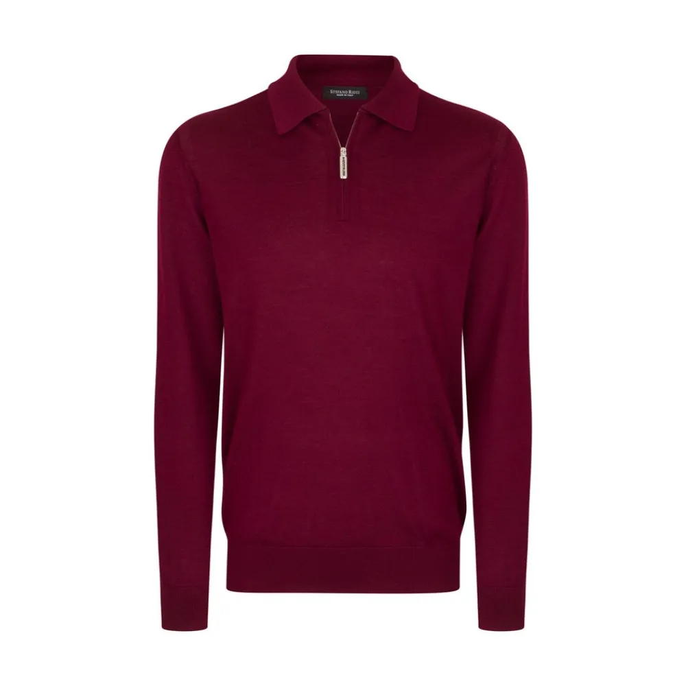 Store Knit Zip Polo Mens Last Sizes