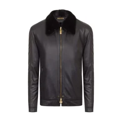 Outlet Lambskin Jacket With Mink Fur Lining Mens Last Sizes