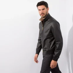Fashion Lambskin Leather And Shearling Blouson Mens Last Sizes