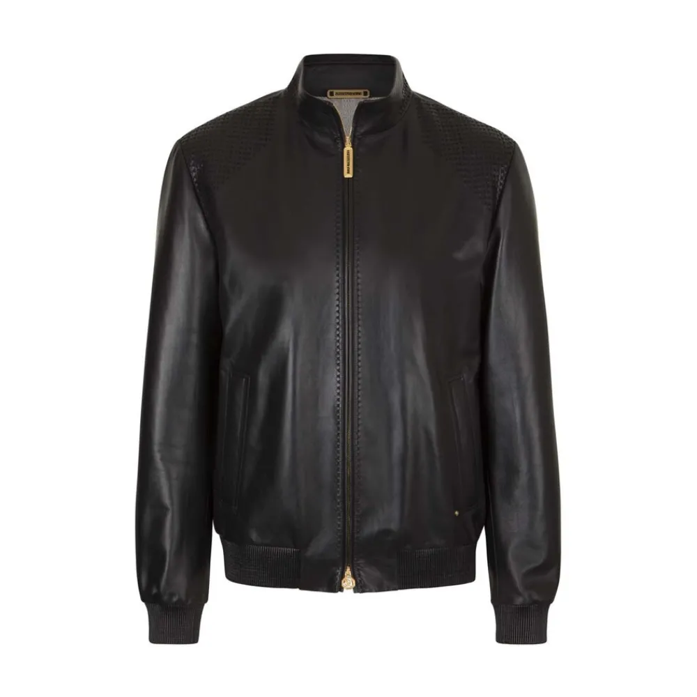 Flash Sale Lambskin Leather Blouson Mens Outerwear