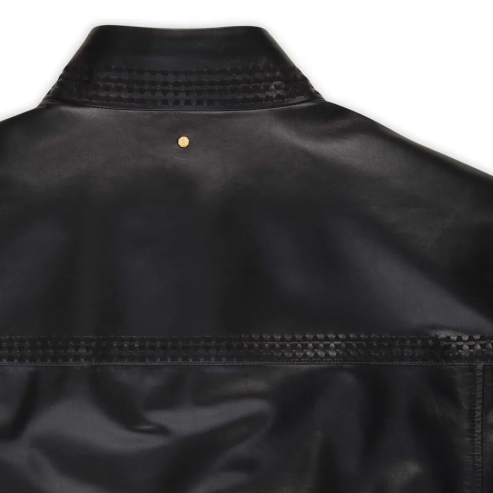 Flash Sale Lambskin Leather Blouson Mens Outerwear