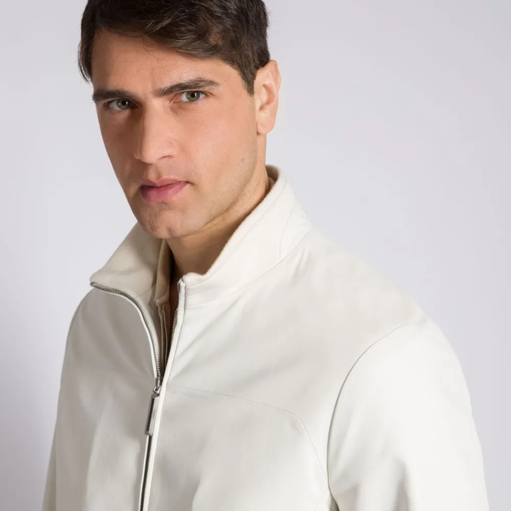 Cheap Lambskin Leather Blouson Mens Outerwear