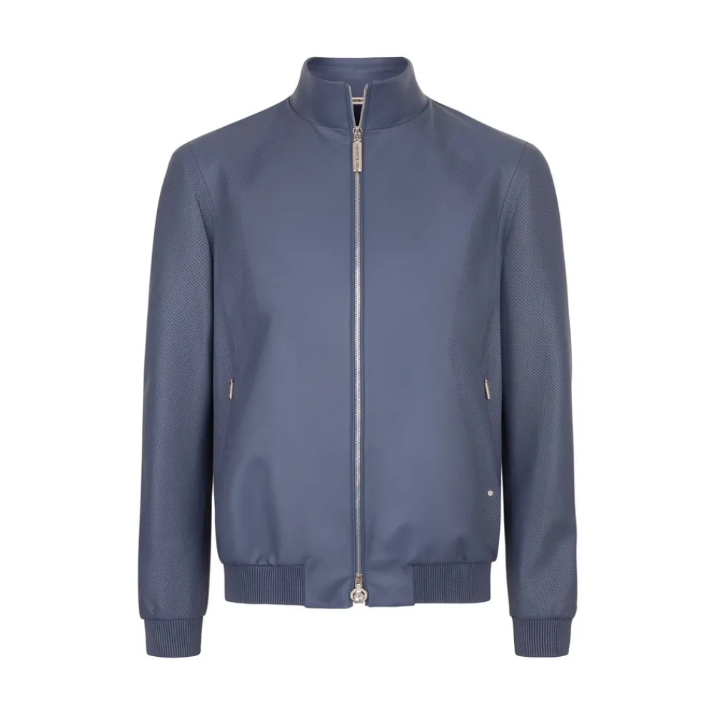 Hot Lambskin Leather Blouson Mens Outerwear