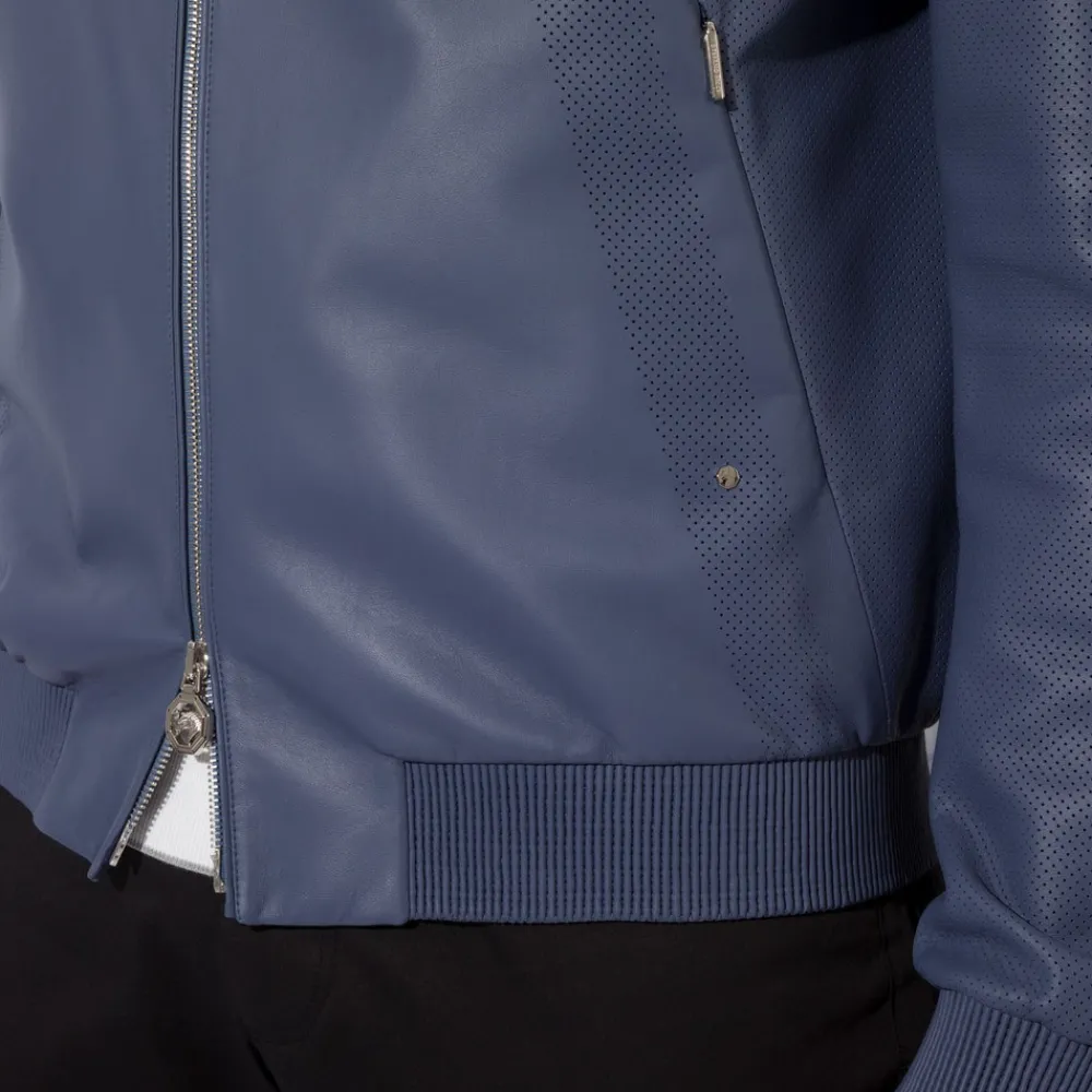 Hot Lambskin Leather Blouson Mens Outerwear