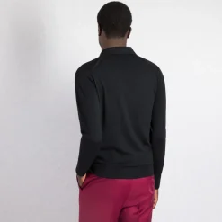 Flash Sale Long Sleeve Zip Polo Mens Knitwear