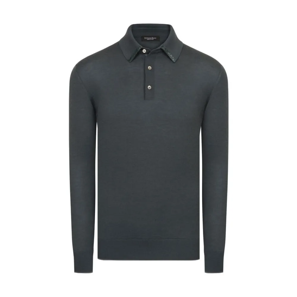 Sale Long Sleeved Three Button Polo Mens Last Sizes