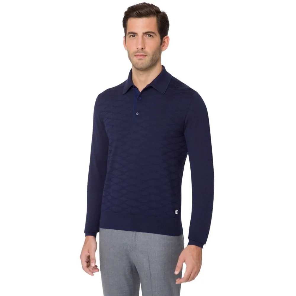 Shop Long Sleeved Three Button Polo Mens Last Sizes
