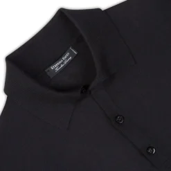 Online Long Sleeved Three Button Polo Mens Knitwear