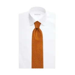 Store Luxury Hand Printed Silk Tie Ties