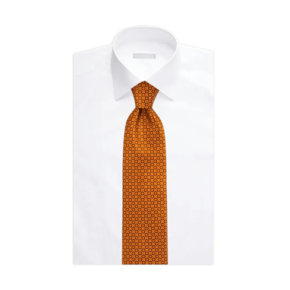 Store Luxury Hand Printed Silk Tie Ties