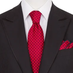 Online Luxury Hand Printed Silk Tie Set Ties
