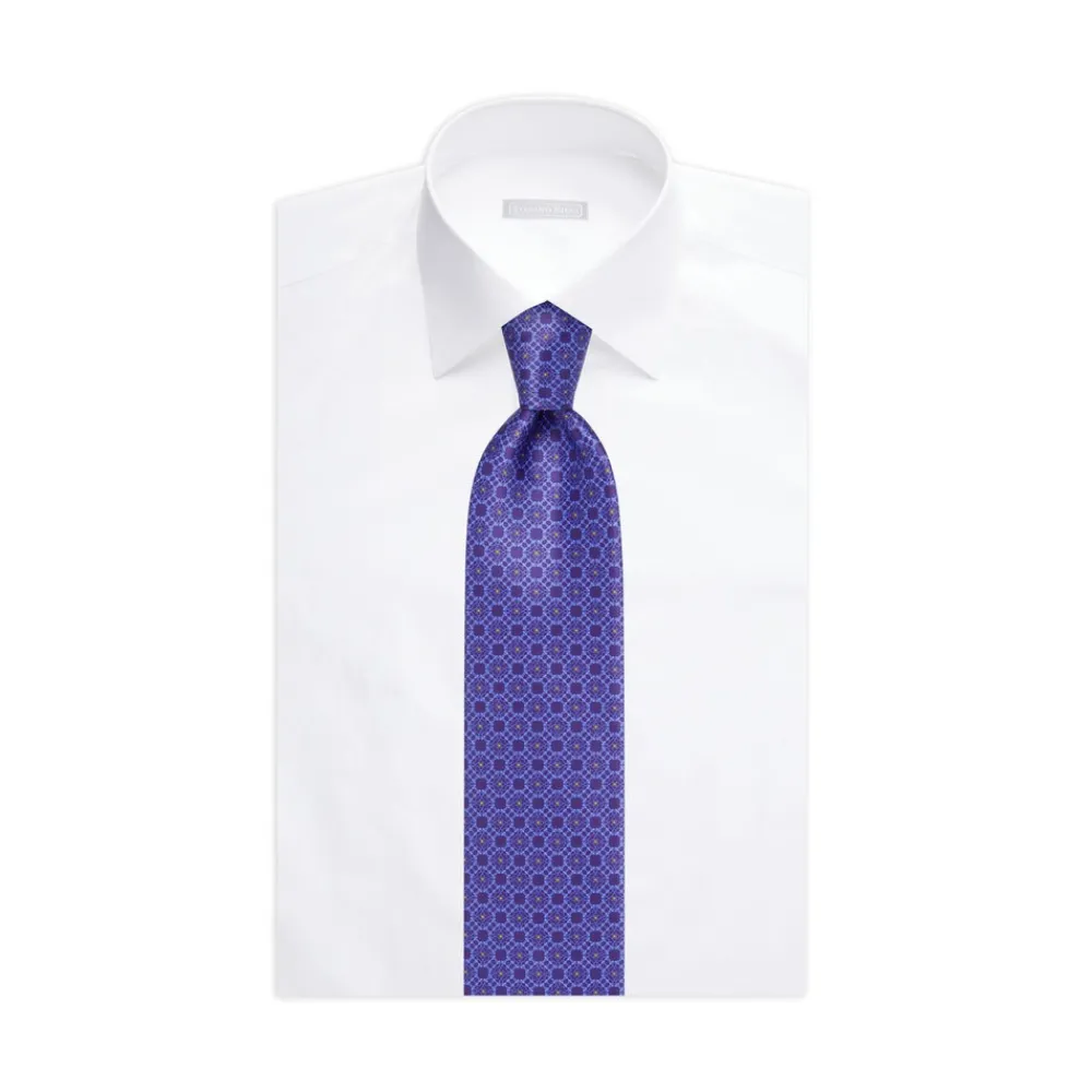 Flash Sale Luxury Hand Printed Silk Tie Ties