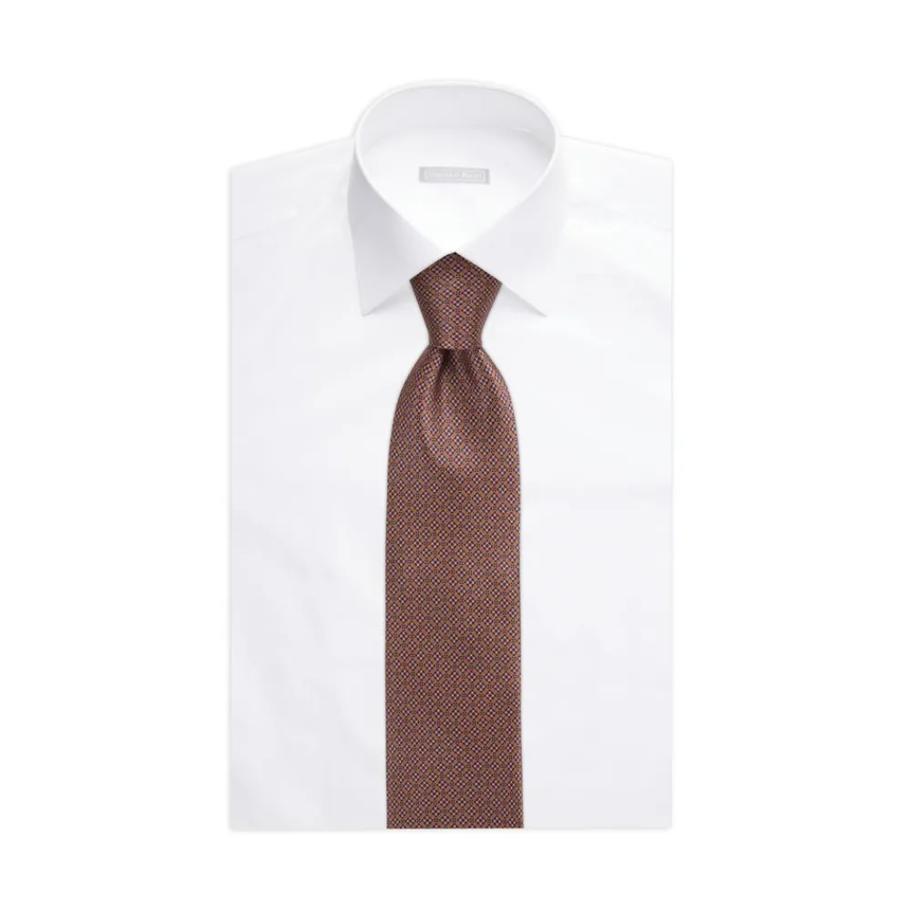 Clearance Luxury Hand Printed Silk Tie Ties