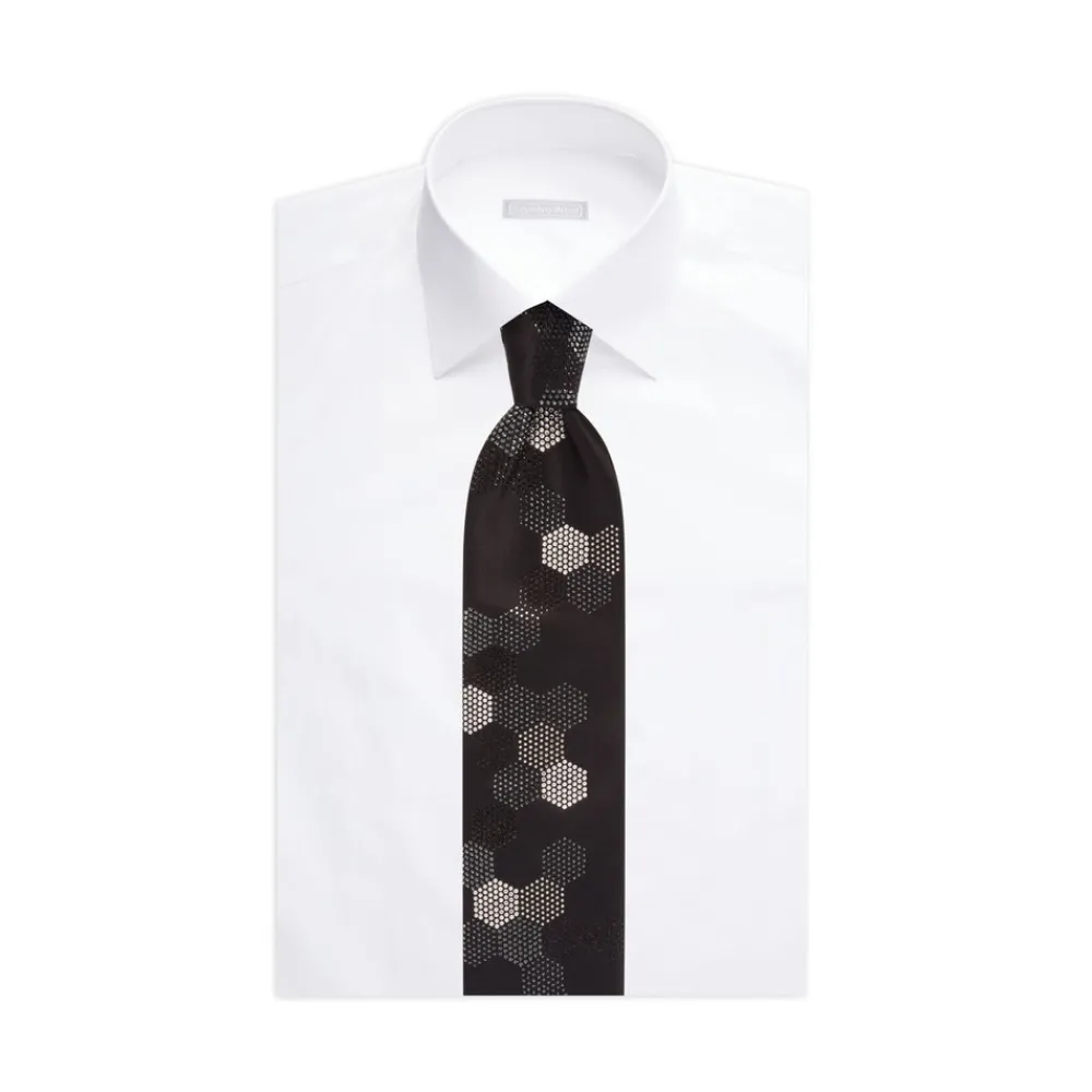 Hot Luxury Handmade Silk Tie With Swarovski Details Formal Accessories