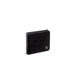 Fashion Matted Crocodile Bifold Wallet Small Leather Goods