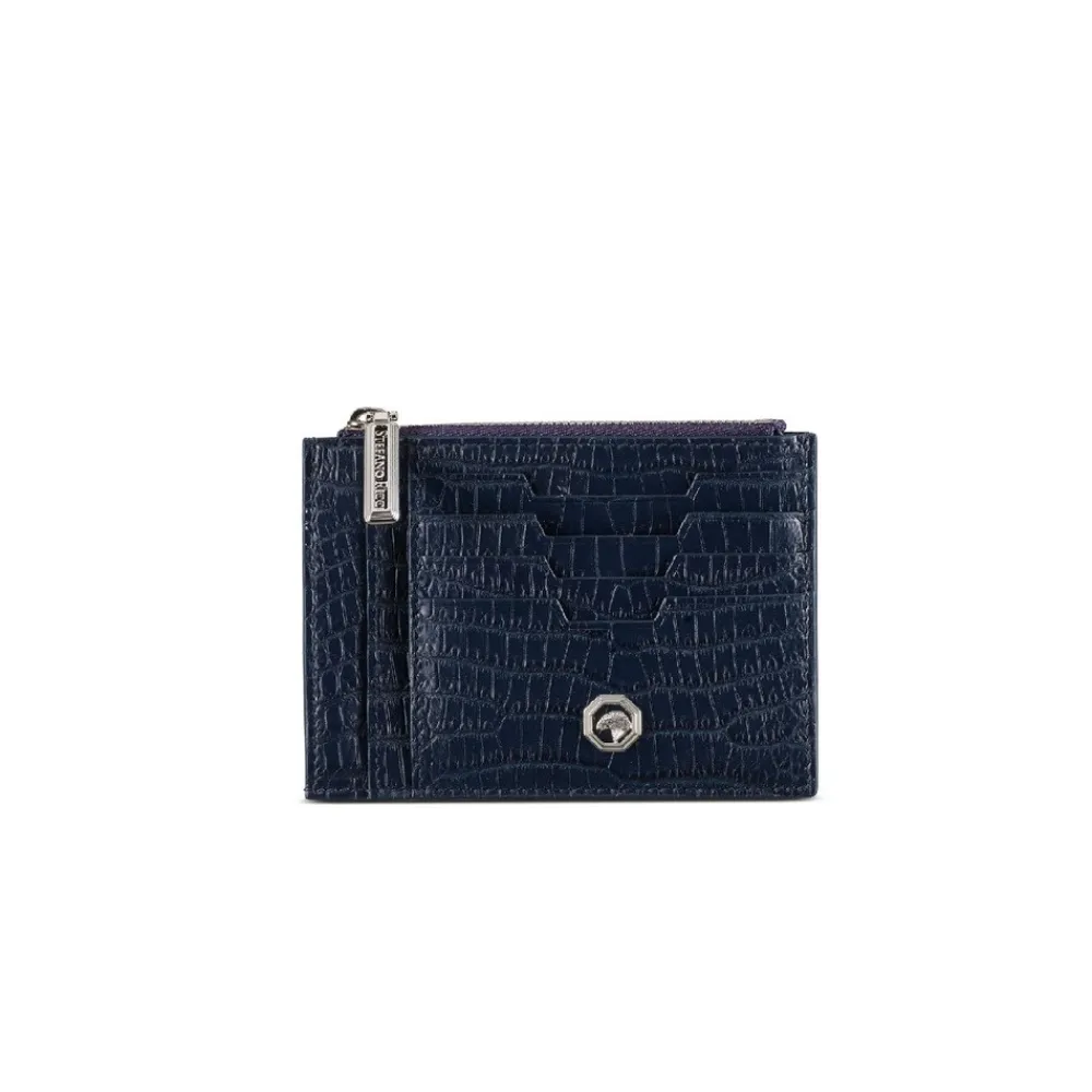 Best Sale Matted Crocodile Card Holder Small Leather Goods
